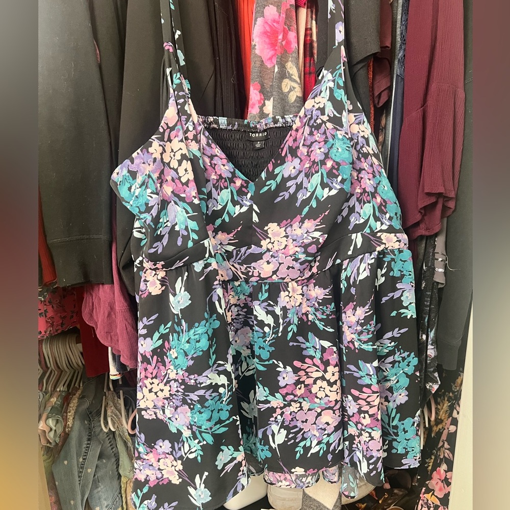 Floral torrid top